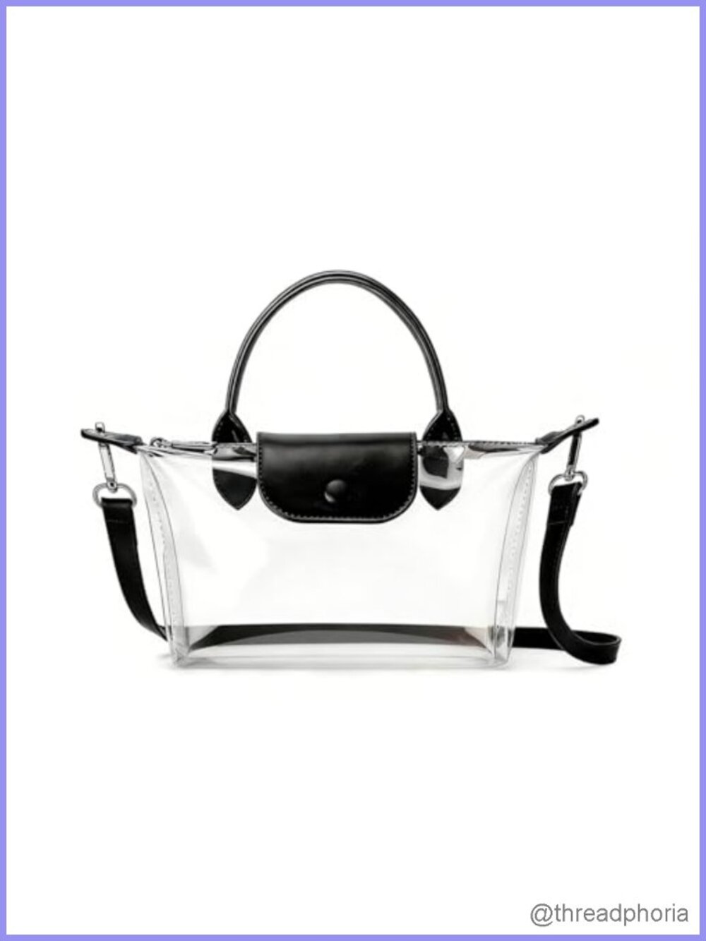 Stadium Approved Clear Crossbody Bag TPU Waterproof Concert Essentials
